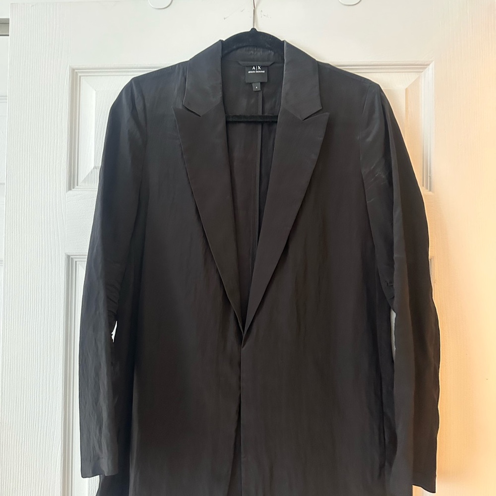 Armani Exchange Elegant Black Jacket